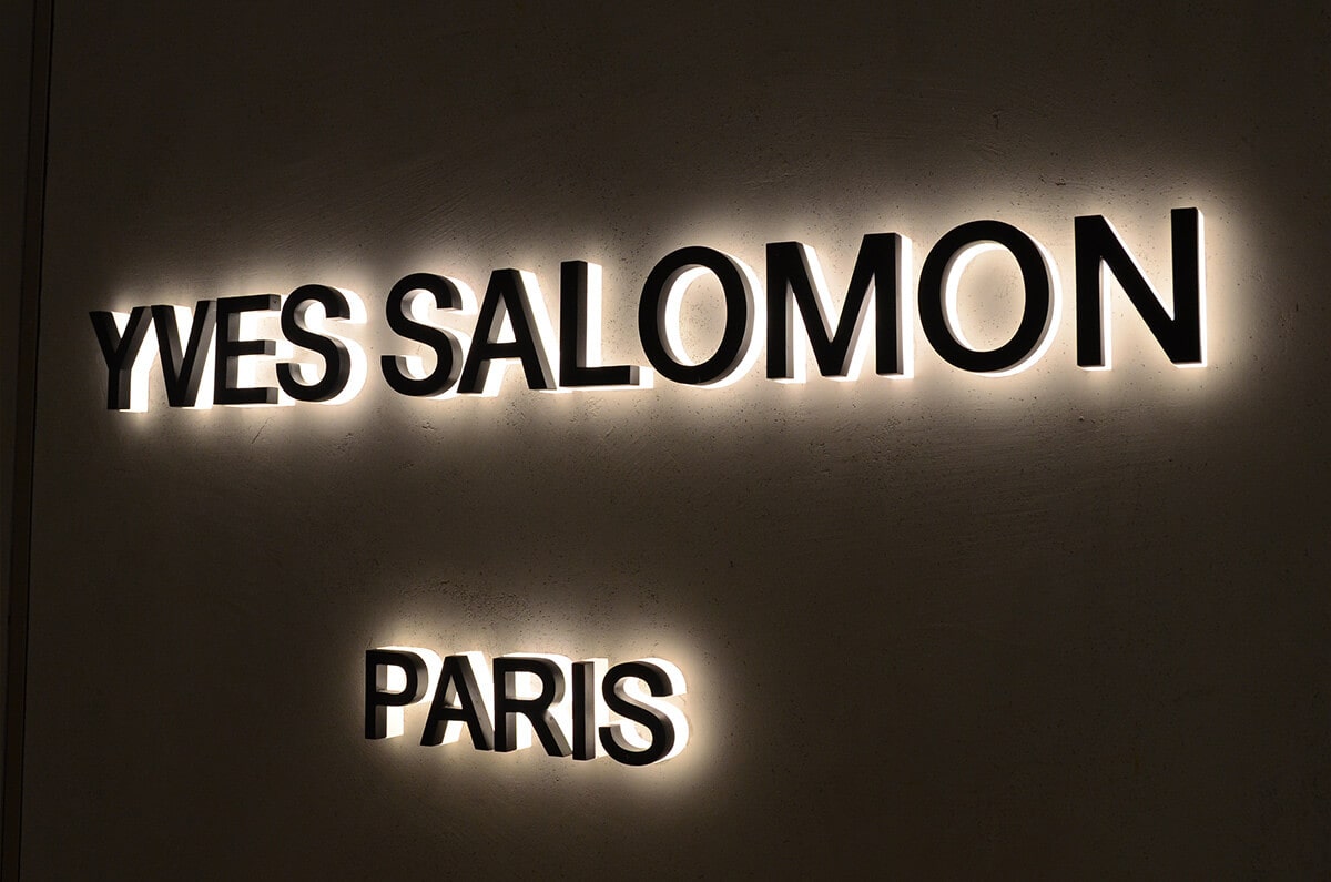 Powder coated stainless steel backlit letters with soft white halo lighting